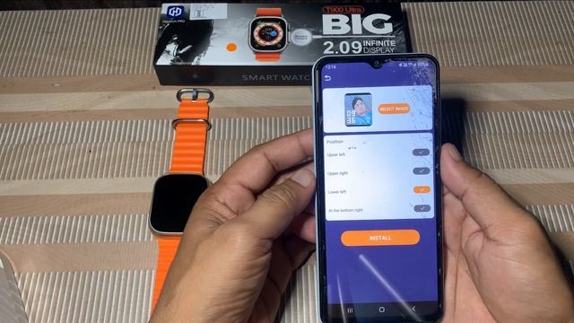 How to set photo in t900 ultra smart watch | T900 ultra smart watch me apna photo kaise lagaye смотреть онлайн