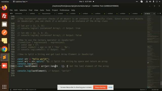 How to Split a String and get Last Array Element in JavaScript смотреть онлайн