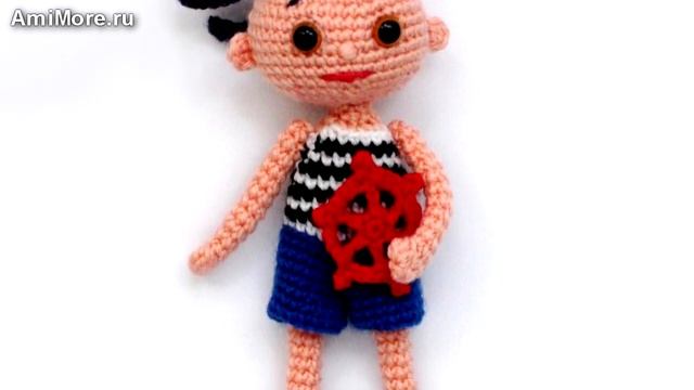 Амигуруми: схема Морячок. Игрушки вязаные крючком - Free crochet patterns. смотреть онлайн
