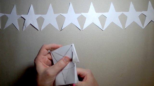 Как сделать ГИРЛЯНДУ С ЗВЕЗДОЧЕК из бумаги А4 своими руками? смотреть онлайн