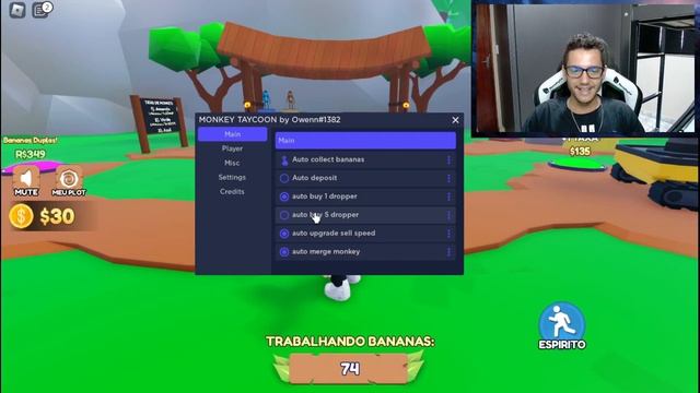 ROBLOX Monkey Tycoon Script | Auto Collect - Auto Deposit | FUNCIONANDO 2022 смотреть онлайн