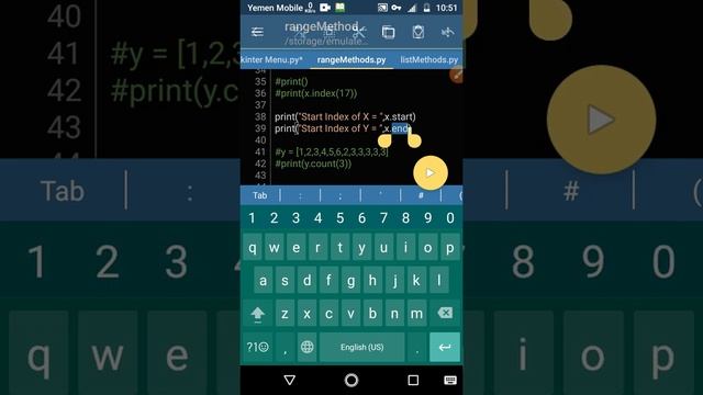 Python3 Tutorial: Range Class Methods #Part2 24 دوال الكلاس رانج смотреть онлайн