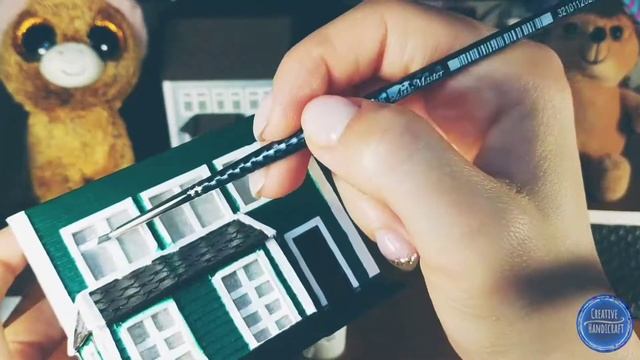 Creative handicraft - Новогодние домики из бумаги (Часть 3) DIY смотреть онлайн