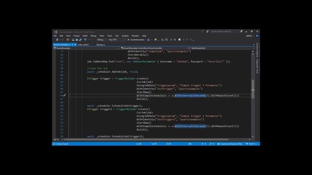 Quartz.net - Part 7  Simple Schedule