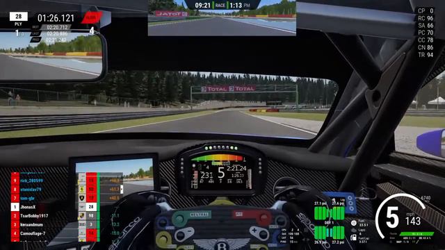 ACC - Testing Out The NEW Dedicated Racebook Server - 20mins Spa - Bentley GT3 смотреть онлайн
