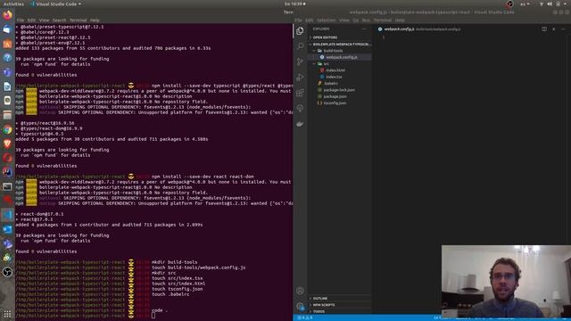 Webpack - TypeScript - React boilerplate from Scratch! смотреть онлайн