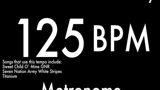 125 BPM Metronome 1 Hour смотреть онлайн