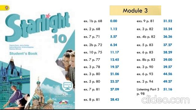 Starlight 10. Module 3. Travel Time. Старлайт 10 смотреть онлайн