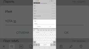 Правильная точка доступа APN YOTA 4G