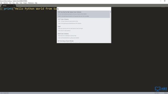 Sublime Text 3 Python смотреть онлайн