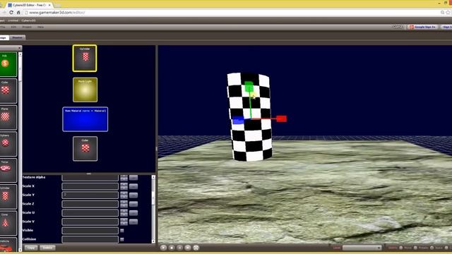 Cyberix3D - Free Online 3D Game Maker - Textures And Lights смотреть онлайн