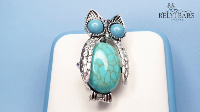 Брошь сова с бирюзой смотреть онлайн