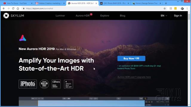 New Photoshop Elements 2019 Just Released and Look at Aurora HDR 2019 смотреть онлайн