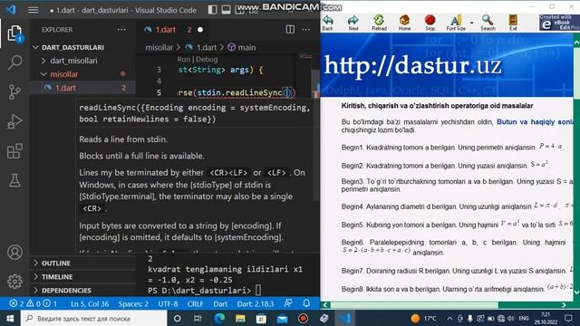 Flutter va dartda 1 dars Qudrat Abdurahimov masalalari chiziqli masalalar смотреть онлайн