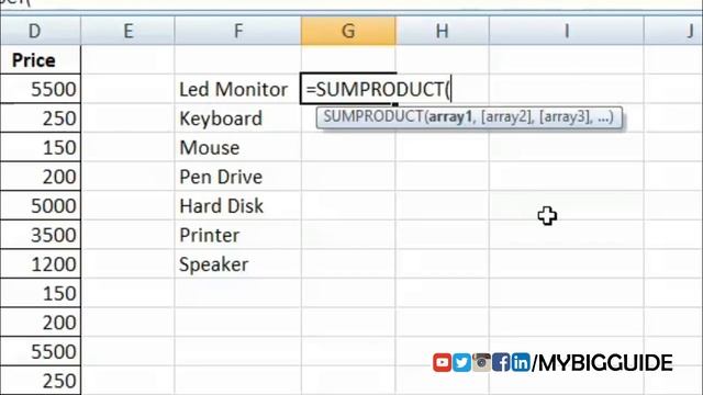 EXCEL SUMPRODUCT with Multiple Criteria in Hindi смотреть онлайн
