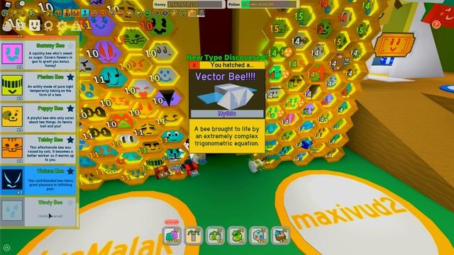 Как получить мифическую пчелу из gold egg в Bee Swarm Simulator смотреть онлайн