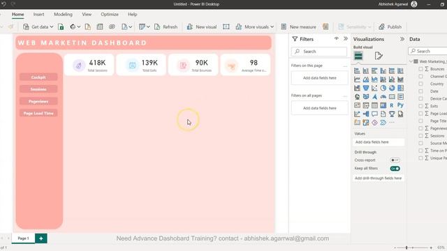 Power BI Dashboard Project for Business | Build Step by Step KPI Dashboard смотреть онлайн