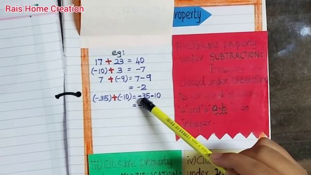 Maths portfolio|Project|Integers @raishomecreation смотреть онлайн