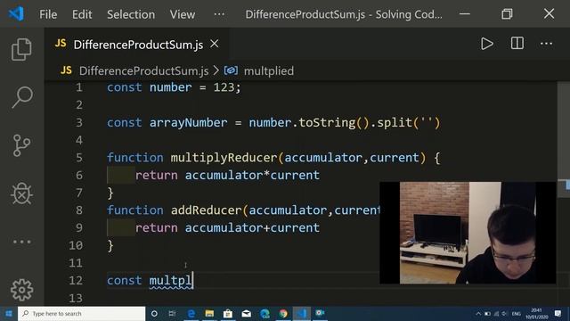 Leetcode - Subtract the Product and Sum of Digits of an Integer смотреть онлайн