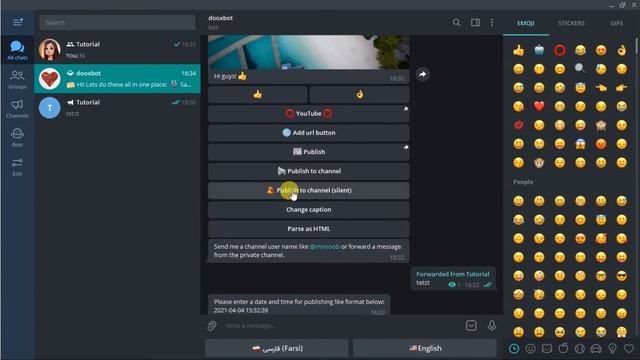 How to create posts in Telegram with inline buttons and reaction buttons | in Sinhala | by Bemro смотреть онлайн