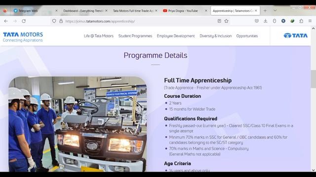 TATA Motors Apprenticeship 2023 | TATA Free Training and Jobs | 10th pass Students Can Apply смотреть онлайн