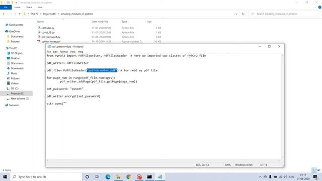 Set Password for pdf in python смотреть онлайн