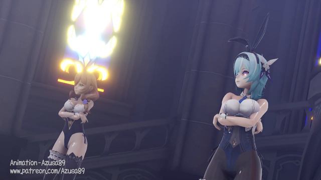 [Genshin Impact x MMD] Lisa, Eula and Rosaria - SCREAM - Bunny version смотреть онлайн