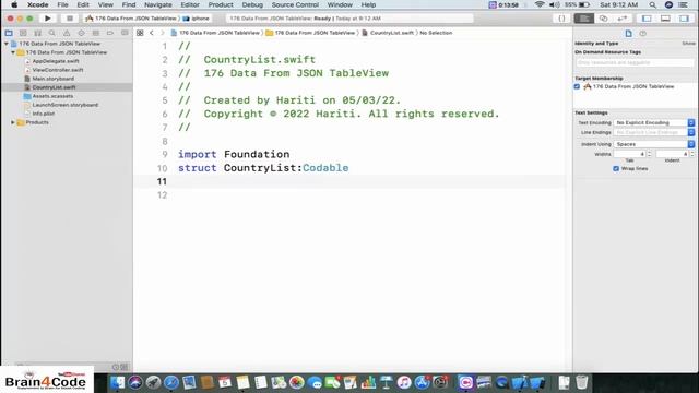 How to Get Data From JSON ( Web Server ) into TableView with Swift 5 XCode | Hindi | Learn iOS App смотреть онлайн