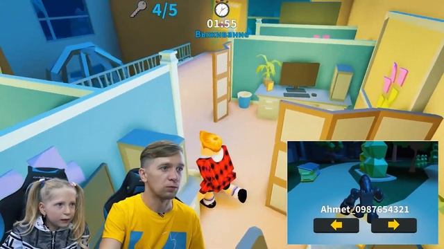 OMG PIGGY Play with Milana ROBLOX GORILLA SIMULATOR смотреть онлайн