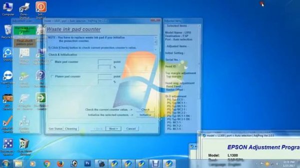 Epson L 810 and L850 Resetter Epson Adjustment Program Easy to Fix