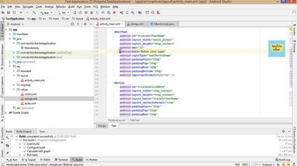 Hardcoded string should use @string resource | Warning for Edittext Button Textview | Android Studi