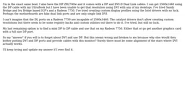 Monitor - HP ZR2740W 27" - Resolution 2560 x 1440 can't be set (7 Solutions!!) смотреть онлайн