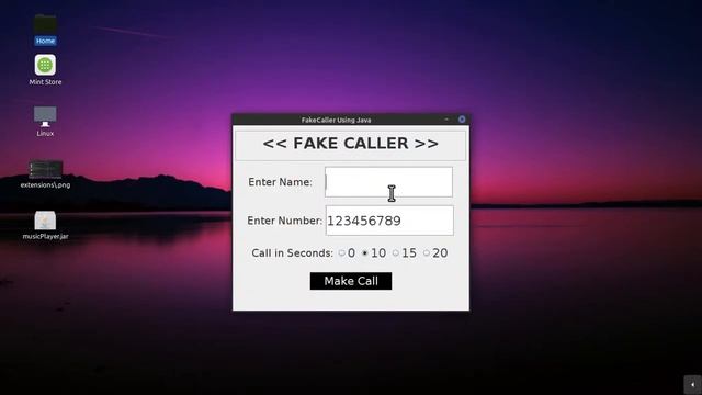 FakeCaller Using Java смотреть онлайн