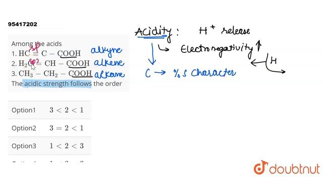 Among the acids 1. `"HC"-="C"-"COOH"` 2. `"H"_(2)"C"="CH"-"COOH"` 3. `"CH"_(3)-"CH смотреть онлайн