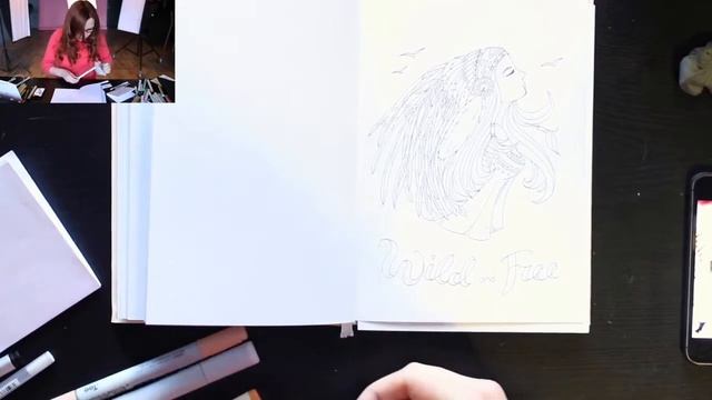 Онлайн-урок скетчинга "Индейская девушка-шаман". Лиза Краснова Let's Travel! Sketch смотреть онлайн