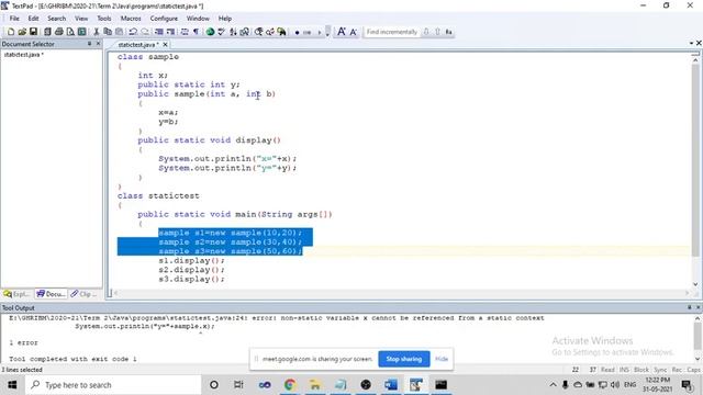 031 Static method in Java смотреть онлайн