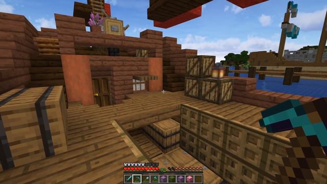 Building an Awesome NEW Trade Ship in Minecraft 1.14 Survival Let's Play смотреть онлайн