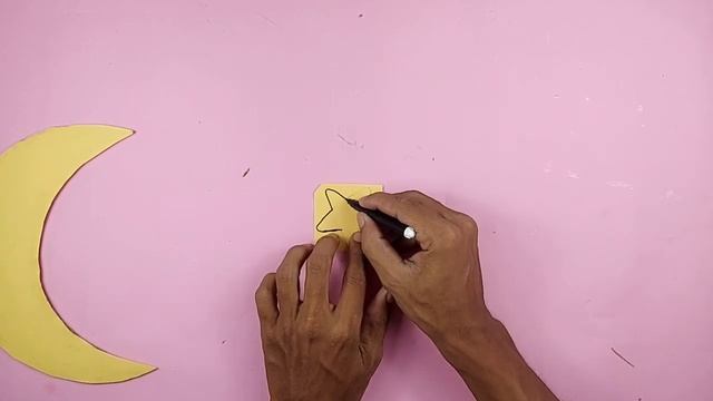 Moon & Stars paper craft with Cardboard / DIY Room Decor / Easy paper craft смотреть онлайн