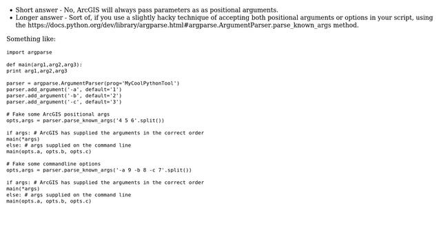 GIS: ArcGIS Toolbox, parameters for python script not as positional arguments (2 Solutions!!) смотреть онлайн