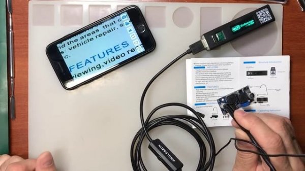 Wi-Fi Эндоскоп HD 1200P для iOS и Android и ПК