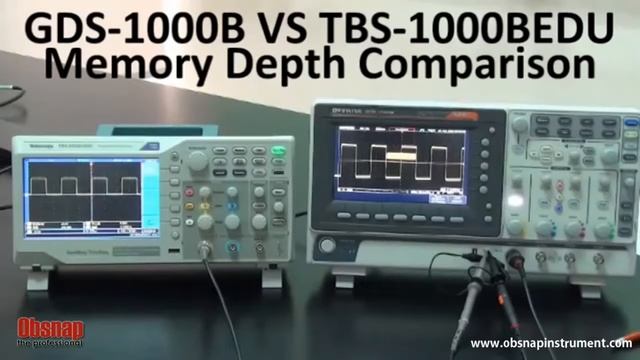 GW Instek Memory comparison, Digital Oscilloscope GDS 1000B VS TBS 1000BEDU смотреть онлайн