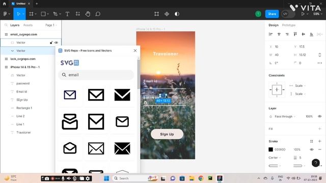 Login screen Design Figma смотреть онлайн