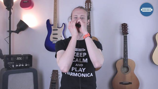 6 Fun Blues Harmonica Shuffle Licks on C harmonica смотреть онлайн