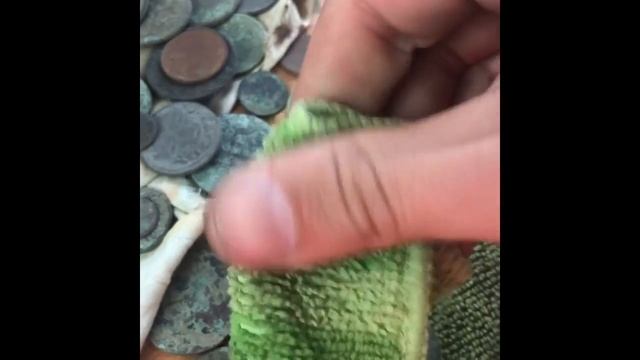 Чистка медных монет, по рекомендации сотрудников хим завода