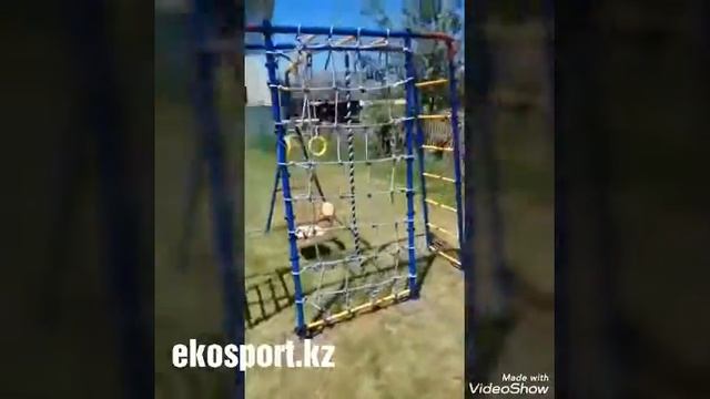 Детский спортивный комплекс Юный атлет уличный + сетка смотреть онлайн