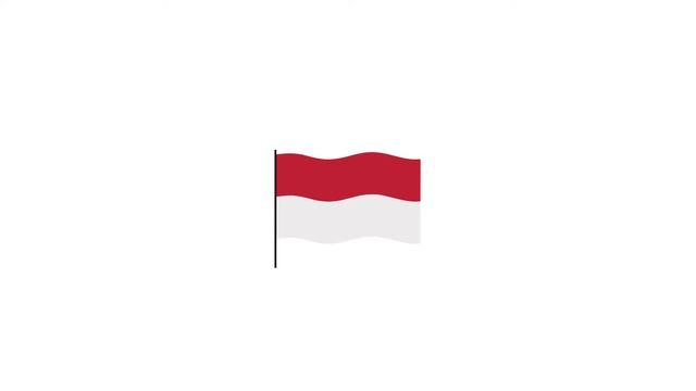 Monaco flag Lottie JSON animation смотреть онлайн