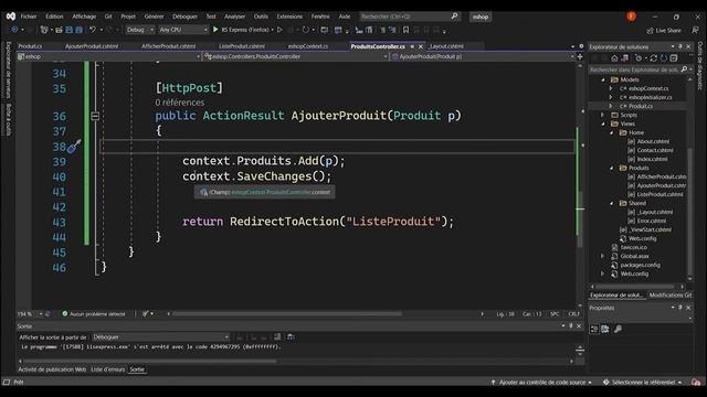 Créer votre première application ASP .Net MVC en C# - CRUD opérations смотреть онлайн
