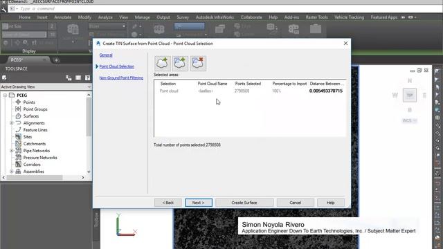 AUTODESK CIVIL 2019 WHERE IS COMMAND CREATE SURFACE FROM POINT CLOUD смотреть онлайн