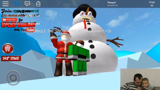 РОБЛОКС Дед Мороз дарит ПОДАРКИ под Елкой смотреть онлайн