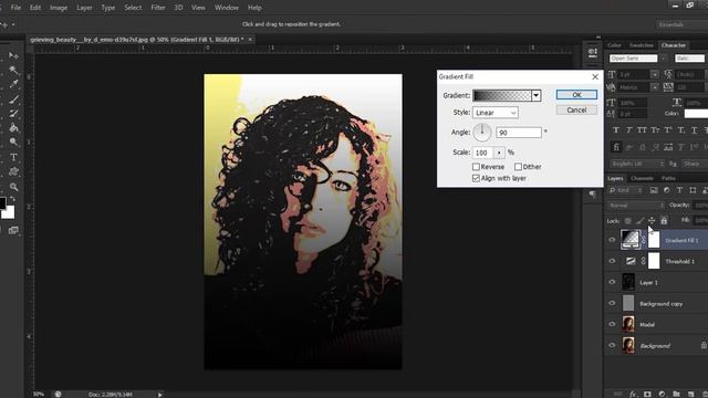 Photoshop  Cs6 Tutorial Cartoon Effect